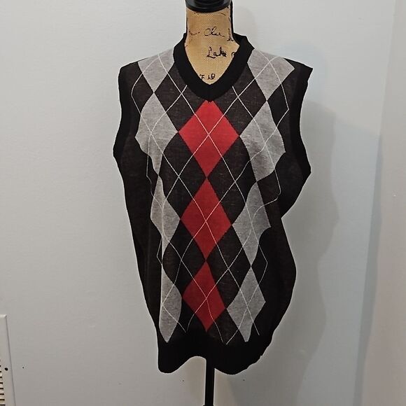 True Rock Men's argyle vest size Large - Picture 2 of 12